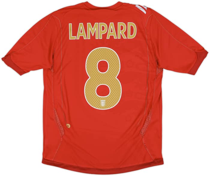 2006-08 England Away Shirt Lampard #8 - 5/10 - (M)