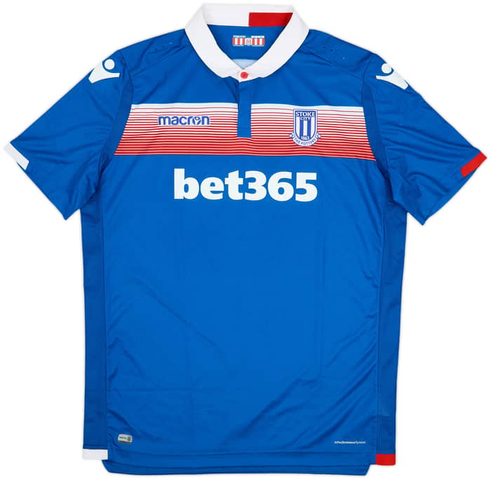 2017-18 Stoke City Away Shirt Crouch #25 - 8/10 - (3XL)