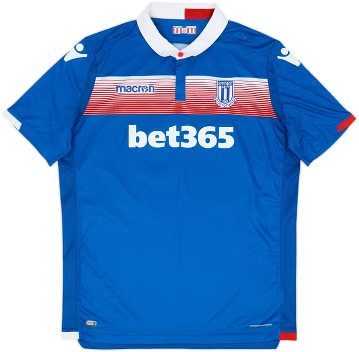 2017-18 Stoke City Away Shirt Crouch #25 - 8/10 - (3XL)