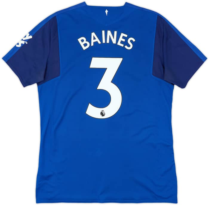 2017-18 Everton Home Shirt Baines #3 - 7/10 - (L)