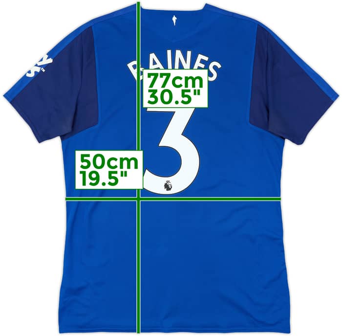 2017-18 Everton Home Shirt Baines #3 - 7/10 - (L)