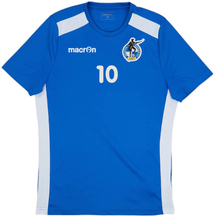 2016-17 Bristol Rovers Macron Player Issue Training Shirt #10 - 8/10 - (M)
