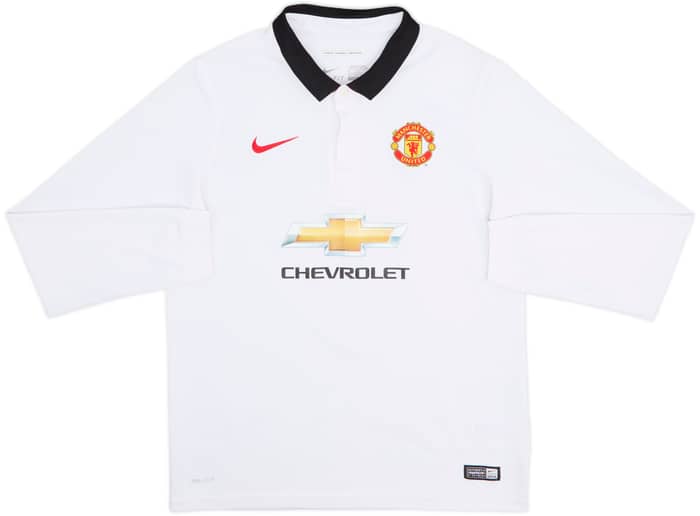 2014-15 Manchester United Away L/S Shirt Falcao #9 - 9/10 - (XL.Boys)