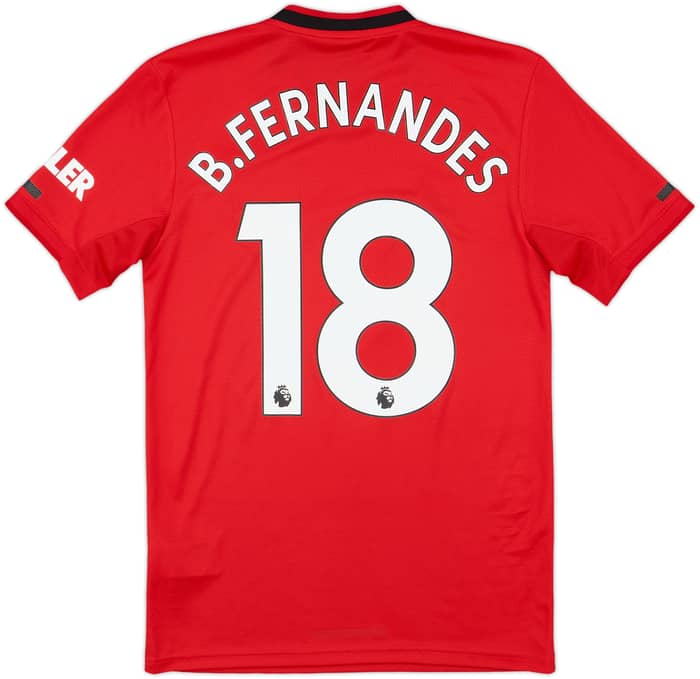 2019-20 Manchester United Home Shirt B.Fernandes #18 - 10/10 - (XS)