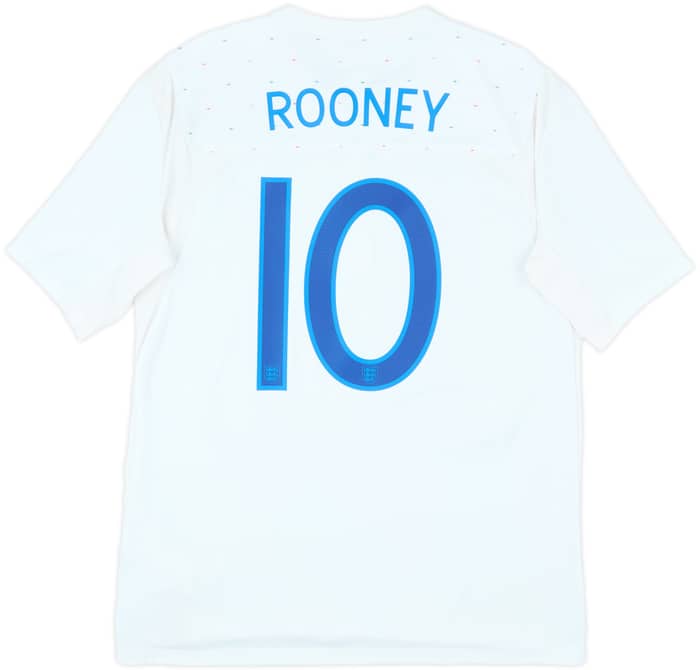 2010-11 England Home Shirt Rooney #10 - 8/10 - (L)