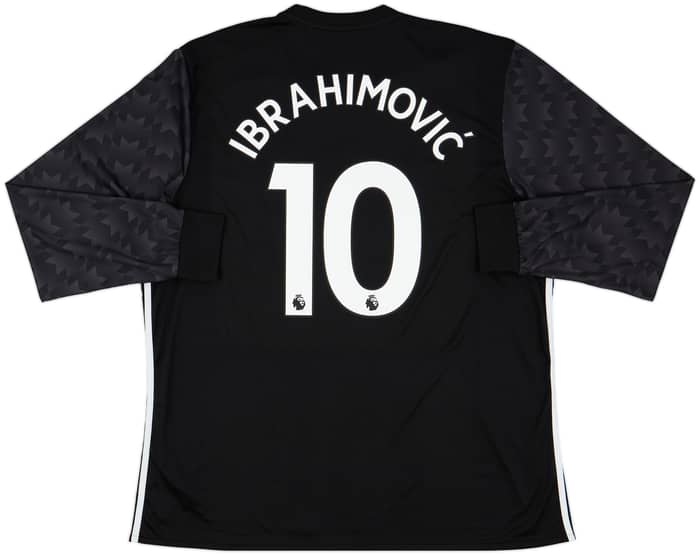 2017-18 Manchester United Away L/S Shirt Ibrahimovic #10 - 9/10 - (XXL)