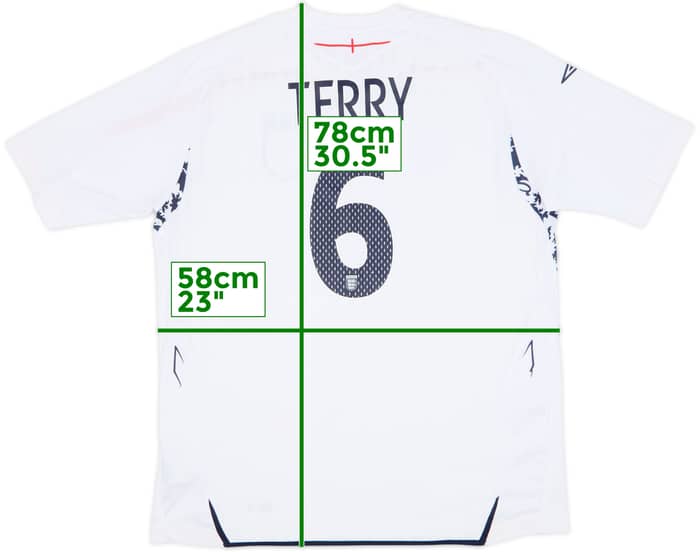 2007-09 England Home Shirt Terry #6 - 6/10 - (XL)
