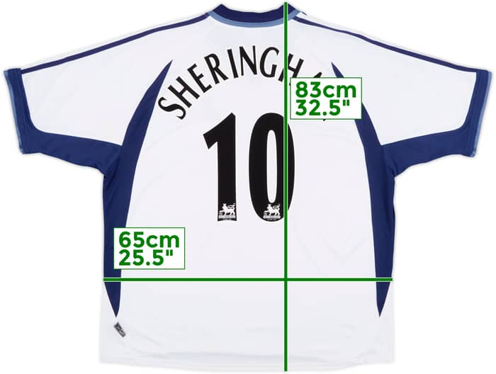 2001-02 Tottenham Home Shirt Sheringham #10 - 6/10 - (XXL)