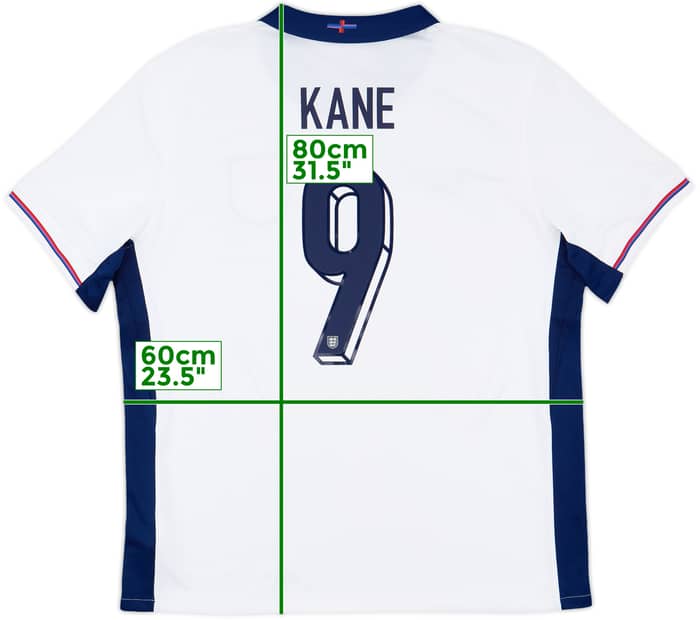 2024-25 England Home Shirt Kane #9 - 10/10 - (XL)