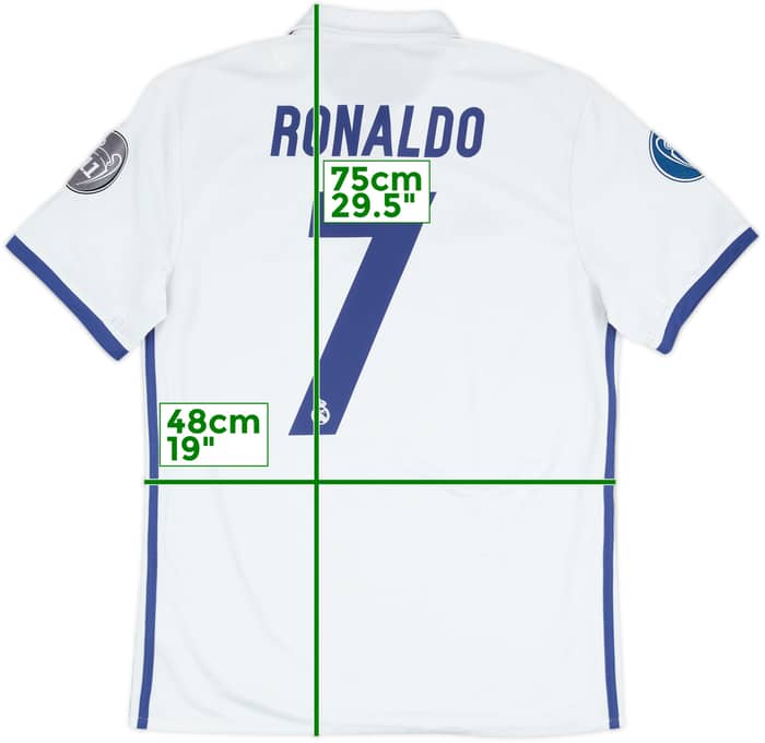 2016-17 Real Madrid Home Shirt Ronaldo #7 - 8/10 - (M)