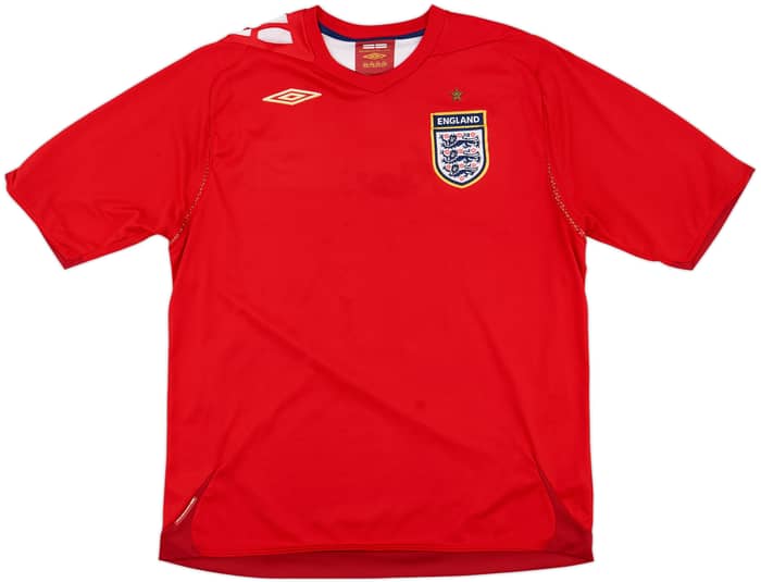 2006-08 England Away Shirt Gerrard #4 - 7/10 - (XL)