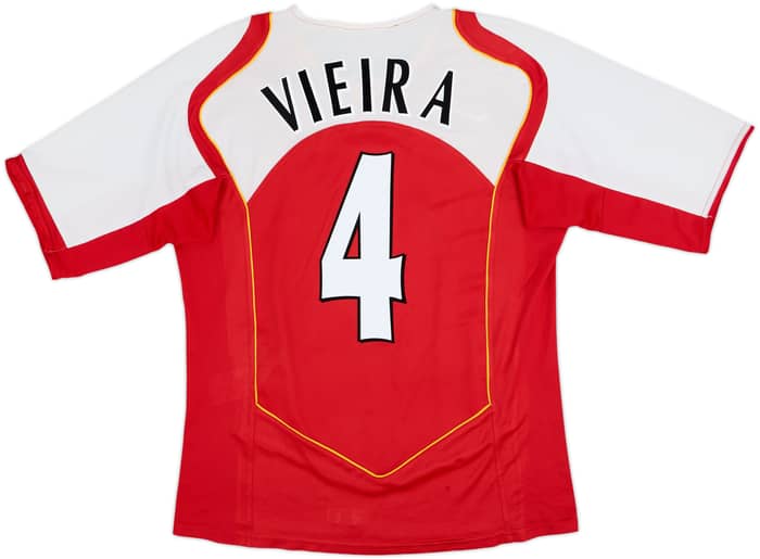 2004-05 Arsenal Home Shirt Vieira #4 - 8/10 - (M)