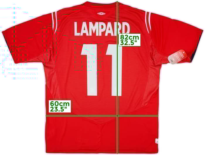 2004-06 England Away Shirt Lampard #11 (XL)