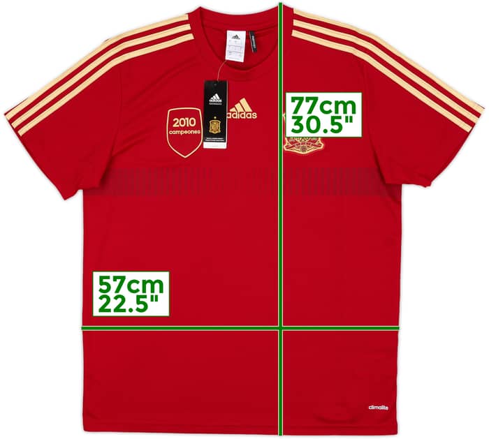 2013-14 Spain '2010 Campeones' adidas Training Shirt (L)