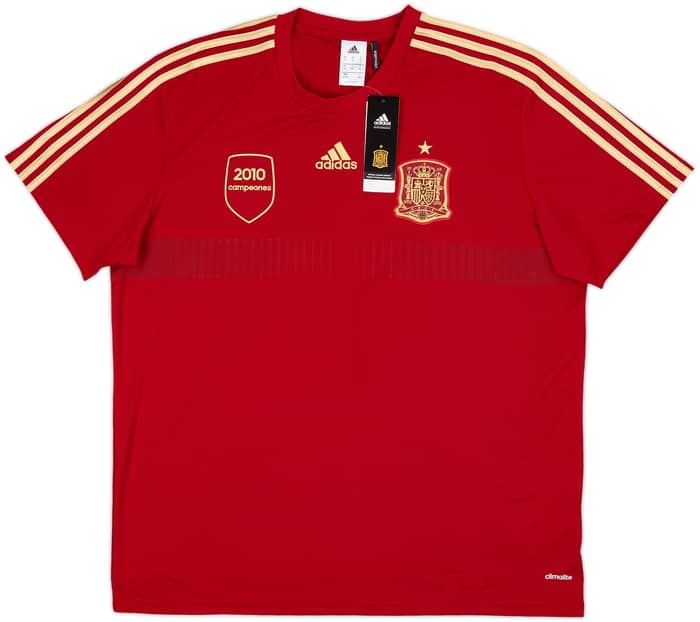 2013-14 Spain '2010 Campeones' adidas Training Shirt (XL)