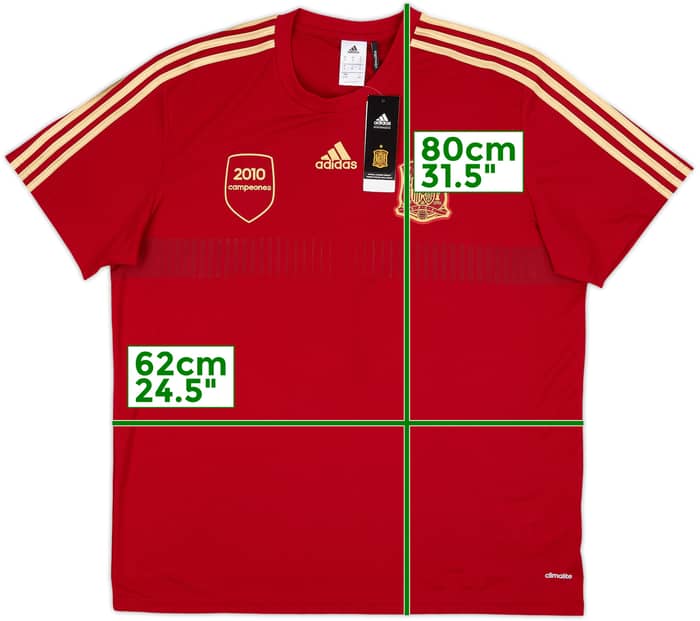 2013-14 Spain '2010 Campeones' adidas Training Shirt (XL)