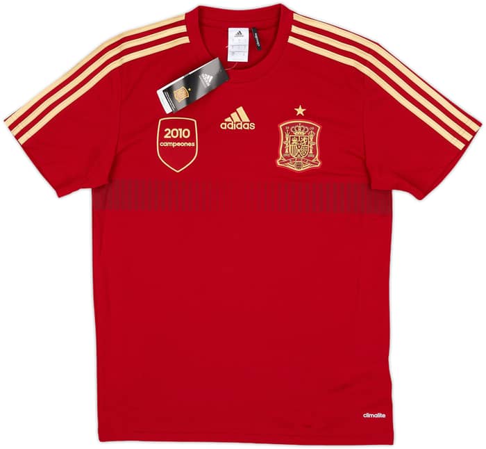 2013-14 Spain '2010 Campeones' adidas Training Shirt (S)