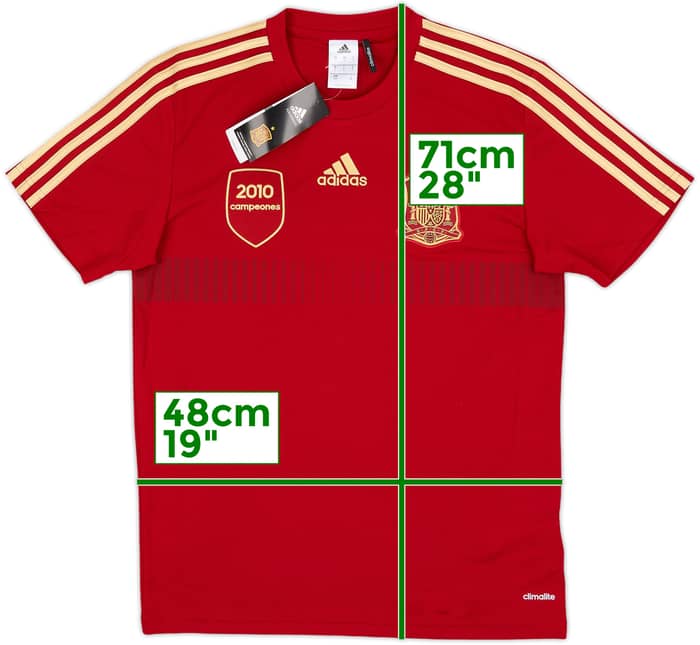 2013-14 Spain '2010 Campeones' adidas Training Shirt (S)