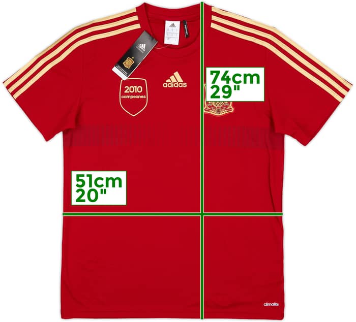 2013-14 Spain '2010 Campeones' adidas Training Shirt (M)