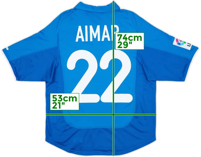 2000-01 Valencia Third Shirt Aimar #22 - 8/10 - (S)