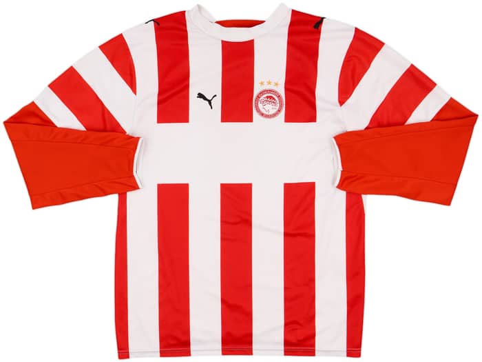 2006-07 Olympiakos Home L/S Shirt - 6/10 - (L)