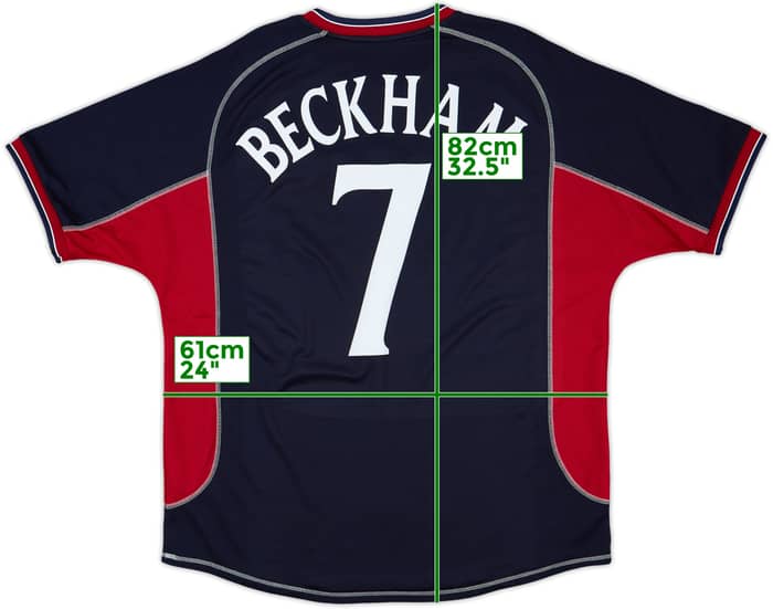 2000-01 Manchester United Third Shirt Beckham #7 - 8/10 - (XL)