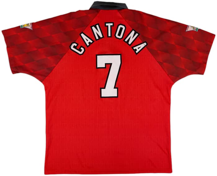 1996-98 Manchester United Home Shirt Cantona #7 - 8/10 - (XL)