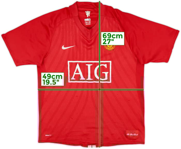 2007-09 Manchester United Home Shirt - 4/10 - (M)