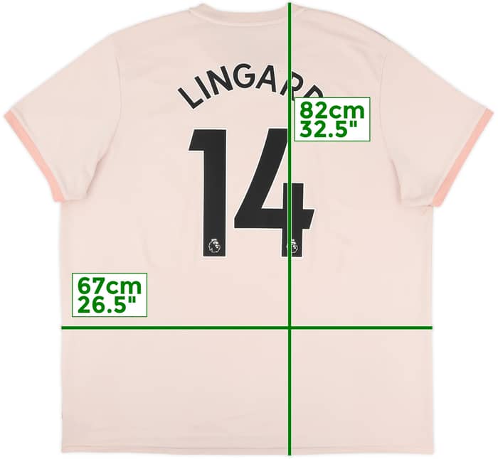 2018-19 Manchester United Away Shirt Lingard #14 - 7/10 - (3XL)