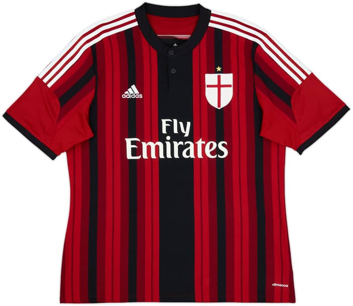 2014-15 AC Milan Home Shirt Balotelli #45 - 10/10 - (XL)