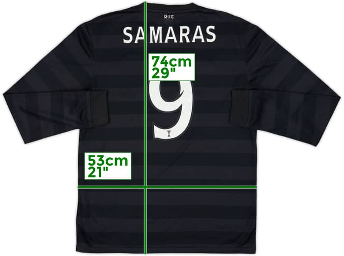 2012-13 Celtic '125th Anniversary' Away L/S Shirt Samaras #9 - 7/10 - (M)