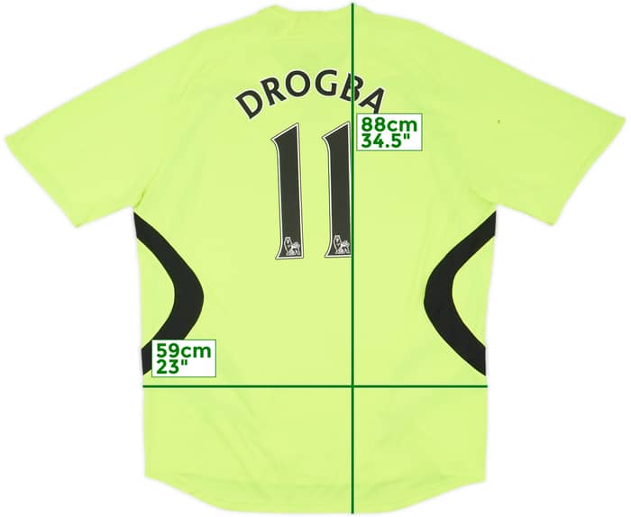 2007-08 Chelsea Away Shirt Drogba #11 - 7/10 - (XL)