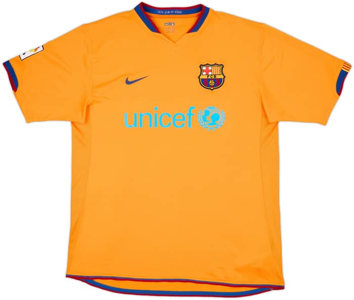 2006-08 Barcelona Away Shirt Ronaldinho #10 - 9/10 - (L)