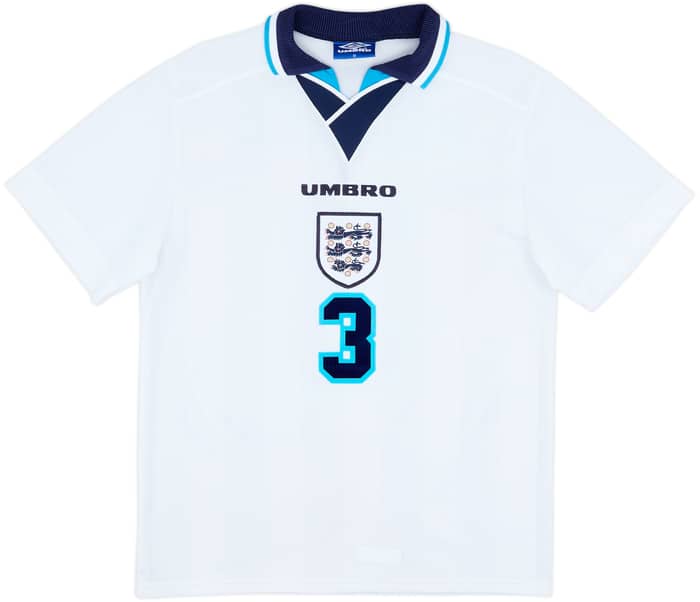 1995-97 England Home Shirt Pearce #3 - 8/10 - (M)