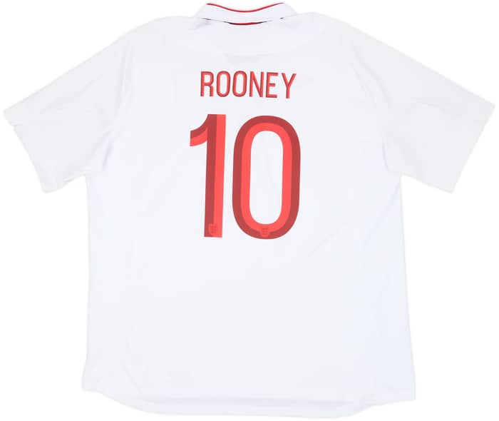 2012-13 England Home Shirt Rooney #10 - 9/10 - (3XL)