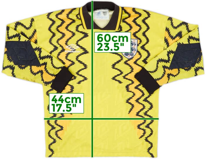 1990-92 England GK Shirt #1 - 8/10 - (XL.Boys)