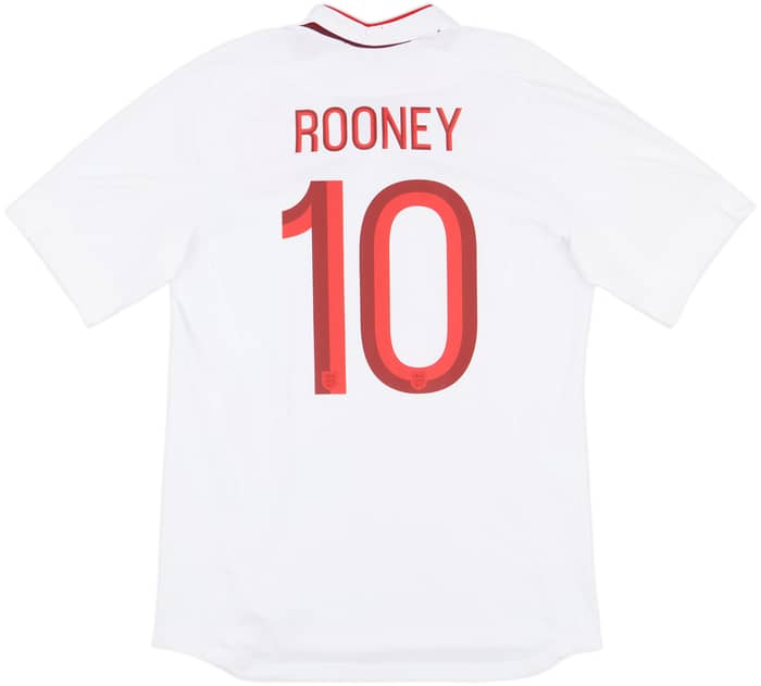 2012-13 England Home Shirt Rooney #10 - 7/10 - (M)