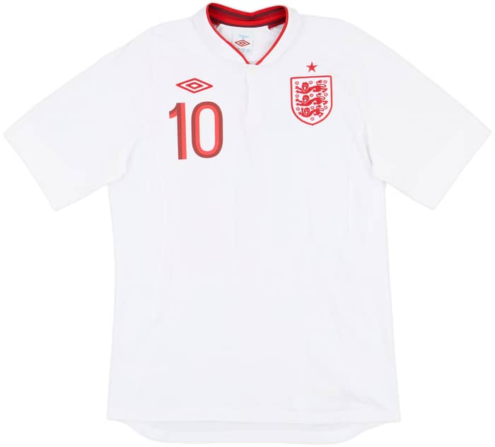 2012-13 England Home Shirt Rooney #10 - 7/10 - (M)