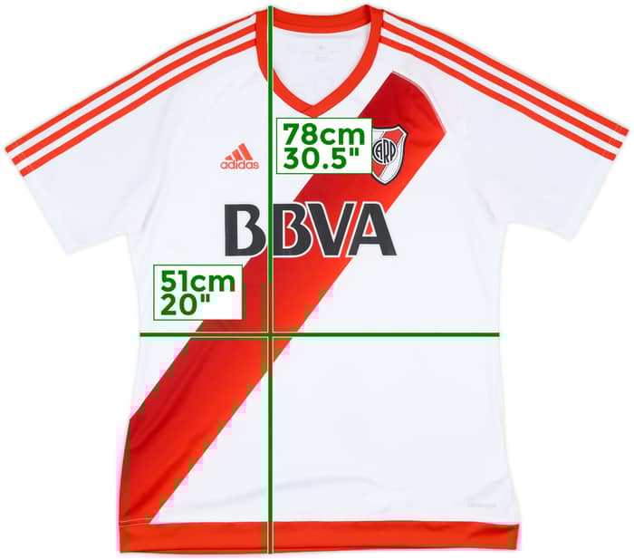 2016-17 River Plate Home Shirt - 8/10 - (L)