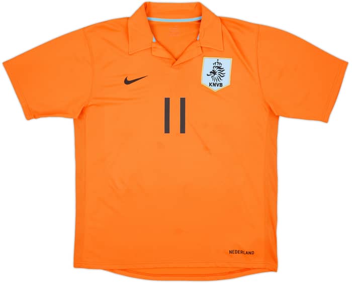 2006-08 Netherlands Home Shirt Robben #11 - 7/10 - (L)