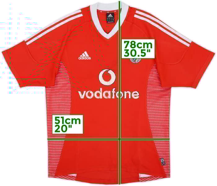 2002-03 Benfica Home Shirt - 5/10 - (M)