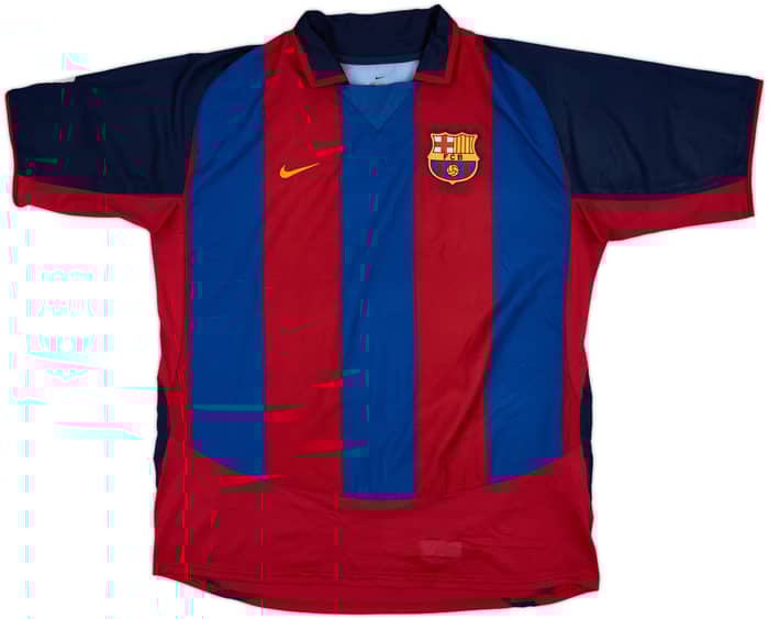 2003-04 Barcelona Home Shirt Ronaldinho #10 - 8/10 - (L)