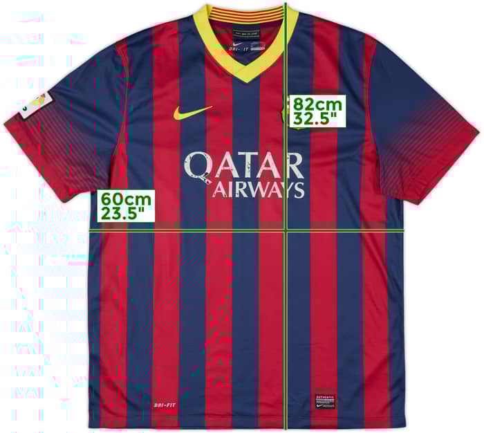 2013-14 Barcelona Home Shirt - 5/10 - (XL)