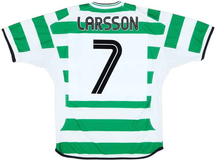 2001-03 Celtic Home Shirt Larsson #7 - 6/10 - (M)