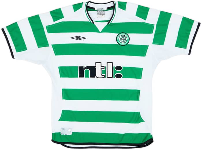 2001-03 Celtic Home Shirt Larsson #7 - 6/10 - (M)