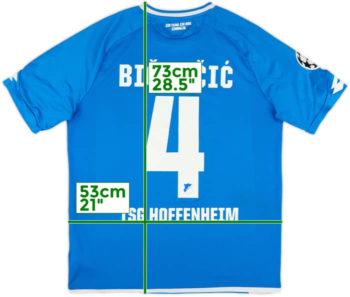 2018-19 TSG Hoffenheim Home Shirt Bicakcic #4 - 9/10 - (L)