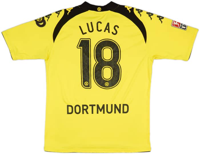 2009-10 Borussia Dortmund Home Shirt Lucas #18 - 6/10 - (XL)