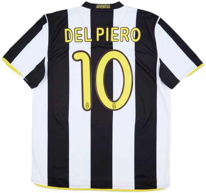 2008-09 Juventus Home Shirt Del Piero #10 - 8/10 - (L)