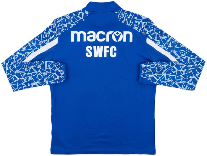 2021-22 Sheffield Wednesday Macron 1/4 Zip Training Top - 8/10 - (L)