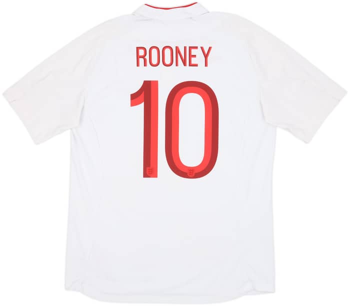 2012-13 England 'Poland/Ukraine' Home Shirt Rooney #10 - 7/10 - (L)